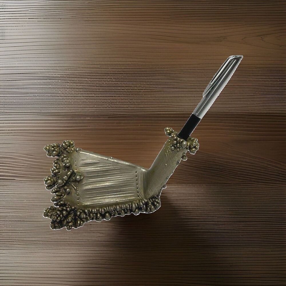 Executive Golf Club Head Pen And Pencil Holder Custom Art Unique VTG